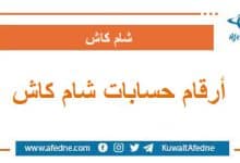 أرقام حسابات شام كاش