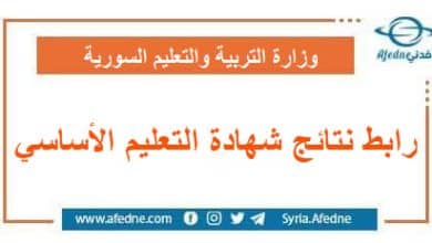 رابط نتائج شهادة التعليم الأساسي