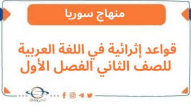 قواعد إثرائية في اللغة العربية للصف الثاني الفصل الأول